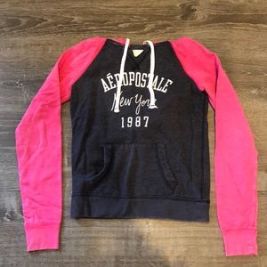 Aéropostale pink and black hoodie. Size XS